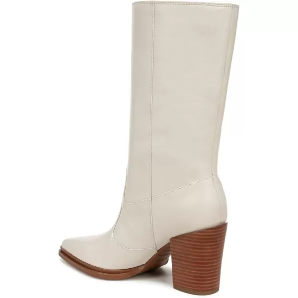 Franco Sarto Womens Western Mid Calf BootChalk White Leather