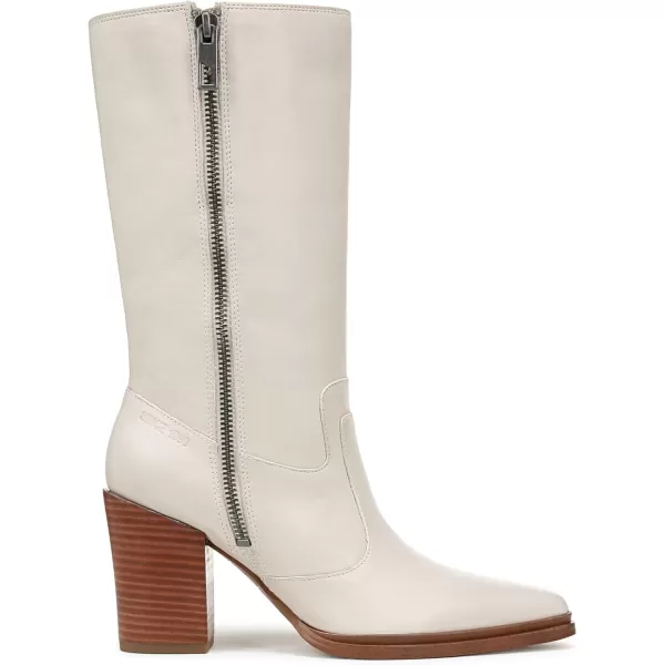 Franco Sarto Womens Western Mid Calf BootChalk White Leather