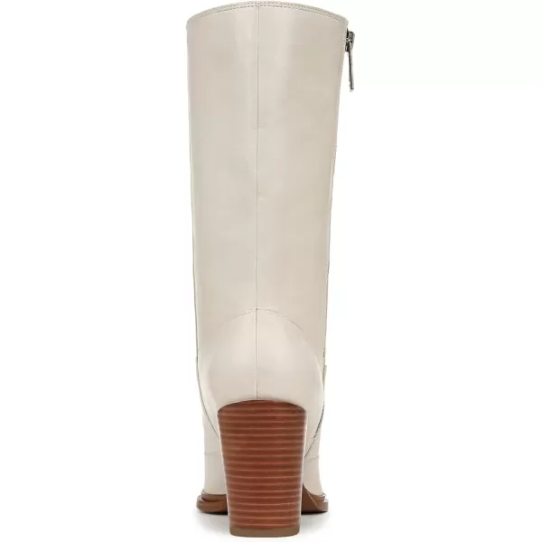 Franco Sarto Womens Western Mid Calf BootChalk White Leather