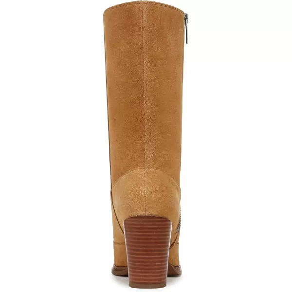 Franco Sarto Womens Western Mid Calf BootWarm Camel Brown Suede