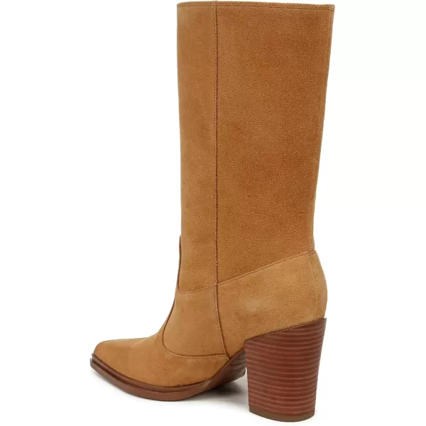Franco Sarto Womens Western Mid Calf BootWarm Camel Brown Suede