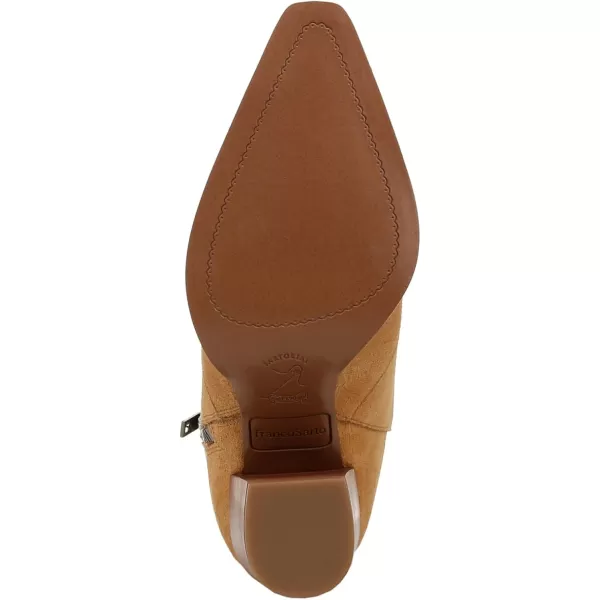 Franco Sarto Womens Western Mid Calf BootWarm Camel Brown Suede