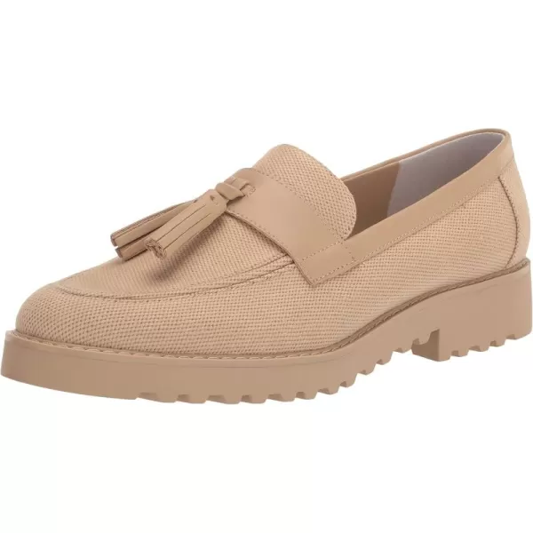 Franco Sarto Womens Carolynn Tassel LoaferBeige Canvas