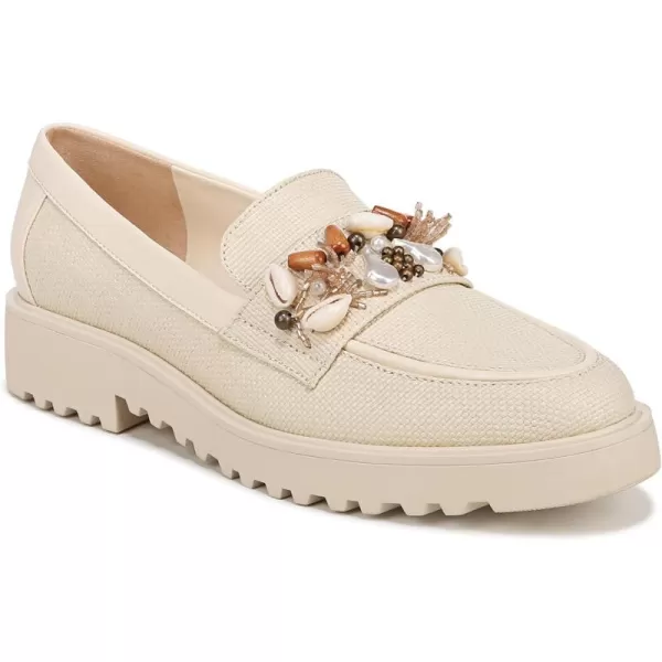 Franco Sarto Womens Carolynn Tassel LoaferCream Beige Shell Detail