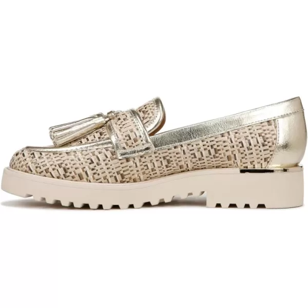 Franco Sarto Womens Carolynn Tassel LoaferGoldBeige Woven Multi