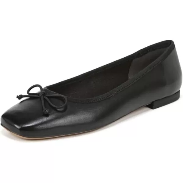 Franco Sarto Womens Classic Ballet FlatBlack Leather