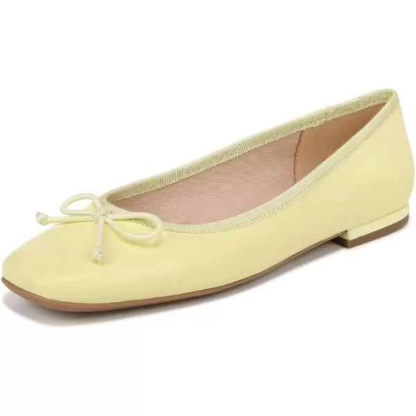 Franco Sarto Womens Classic Ballet FlatCitron Yellow Leather