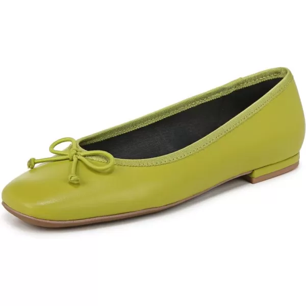 Franco Sarto Womens Classic Ballet FlatGreen Apple Leather