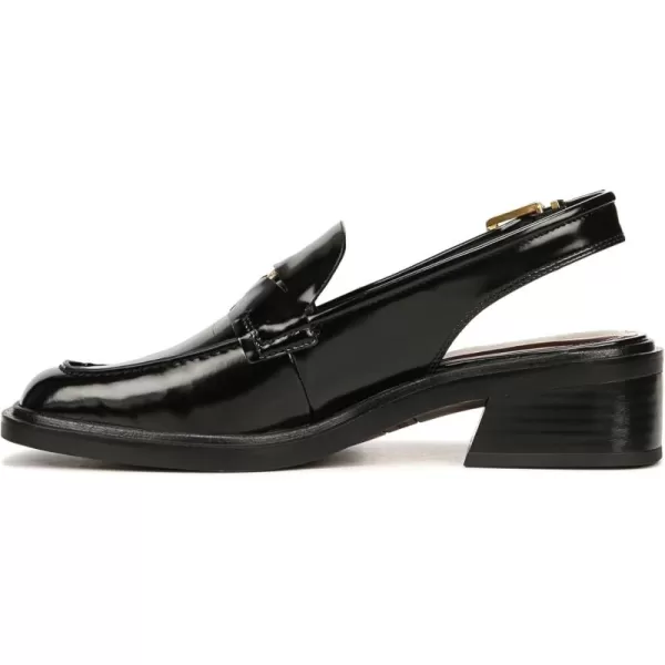 Franco Sarto Womens Giada Slingback Loafer HeelBlack Gloss