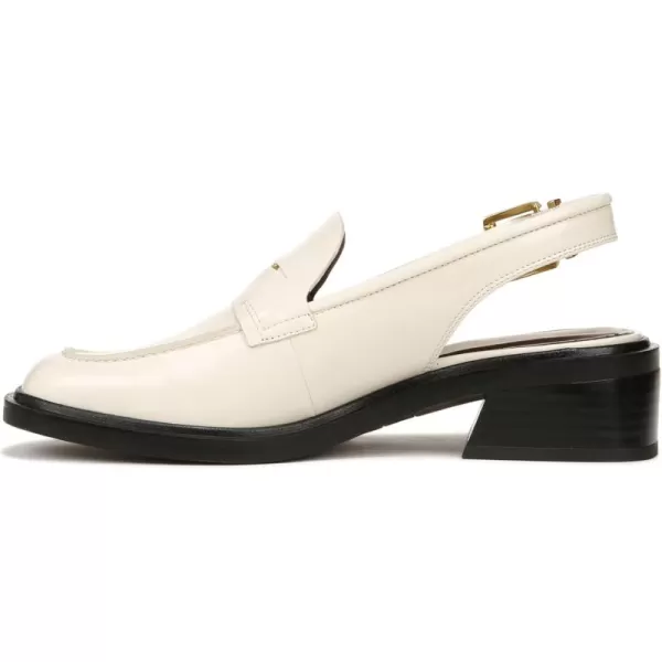 Franco Sarto Womens Giada Slingback Loafer HeelVanilla White Gloss