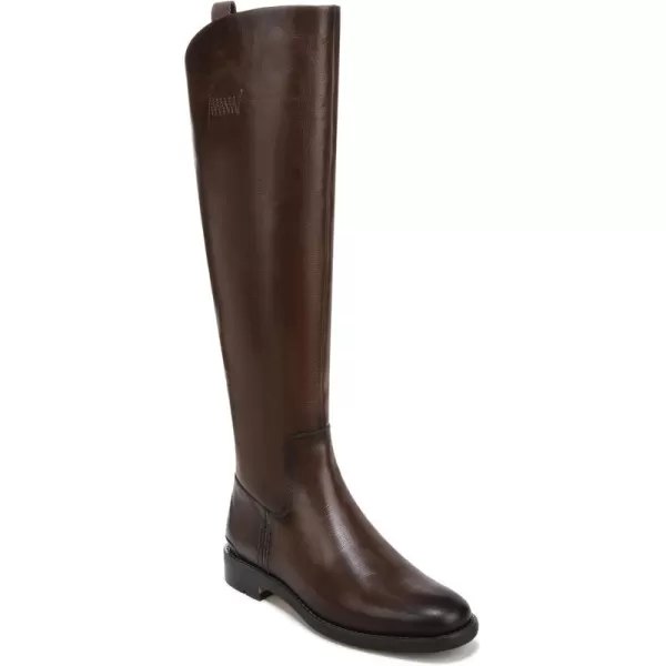 Franco Sarto Womens Meyer Knee High Wide Calf Flat BootBrown Leather Narrow Calf