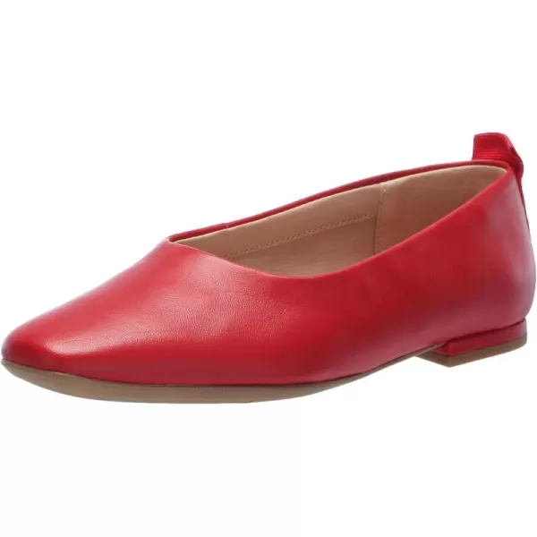 Franco Sarto Womens Vana FlatCherry Red Leather