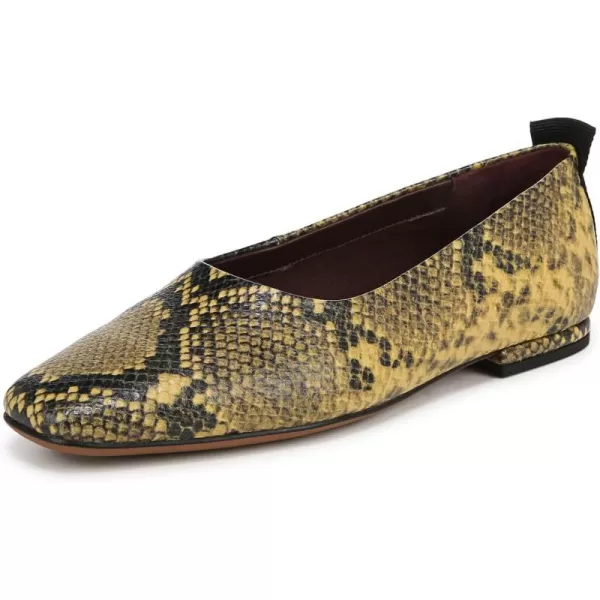 Franco Sarto Womens Vana FlatSpiced Pear Snake