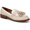 imageFranco Sarto womens Carolynn Low Slip on Tassel LoafersIvoryWhite Color Block