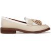 imageFranco Sarto womens Carolynn Low Slip on Tassel LoafersIvoryWhite Color Block