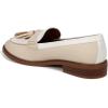 imageFranco Sarto womens Carolynn Low Slip on Tassel LoafersIvoryWhite Color Block