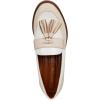 imageFranco Sarto womens Carolynn Low Slip on Tassel LoafersIvoryWhite Color Block