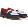 imageFranco Sarto womens Carolynn Low Slip on Tassel LoafersNavyWhiteRed Color Block