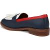 imageFranco Sarto womens Carolynn Low Slip on Tassel LoafersNavyWhiteRed Color Block