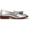 imageFranco Sarto womens Carolynn Low Slip on Tassel LoafersSilver Metallic
