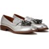 imageFranco Sarto womens Carolynn Low Slip on Tassel LoafersSilver Metallic