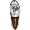 imageFranco Sarto womens Carolynn Low Slip on Tassel LoafersSilver Metallic