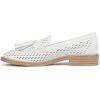imageFranco Sarto womens Carolynn Low Slip on Tassel LoafersWhite Cage