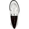 imageFranco Sarto womens Carolynn Low Slip on Tassel LoafersWhite Silver