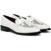 imageFranco Sarto womens Carolynn Low Slip on Tassel LoafersWhite Silver
