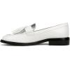 imageFranco Sarto womens Carolynn Low Slip on Tassel LoafersWhite Silver