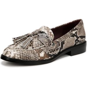 imageFranco Sarto womens Carolynn Low Slip on Tassel LoafersGrey Multi Snake