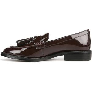 imageFranco Sarto womens Carolynn Low Slip on Tassel LoafersHickory Brown Patent