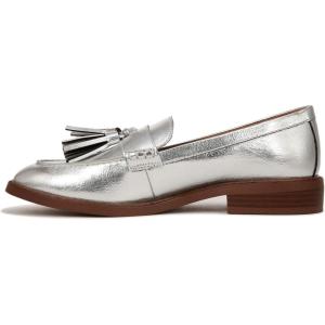 imageFranco Sarto womens Carolynn Low Slip on Tassel LoafersSilver Metallic