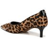imageFranco Sarto Womens Kalsa Kitten Heel PumpCamel Brown Animal Print