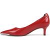 imageFranco Sarto Womens Kalsa Kitten Heel PumpCrimson Red Glossy