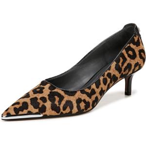 imageFranco Sarto Womens Kalsa Kitten Heel PumpCamel Brown Animal Print