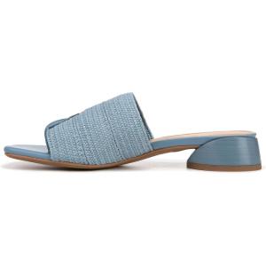 imageFranco Sarto Womens Loran Slide SandalDenim Blue Stretch Raffia