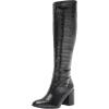 Black Crocco Faux Leather