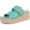 Aquamarine Blue Leather