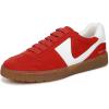 imageFranco Sarto Womens Ponti SneakerRedWhite Faux Leather