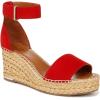 imageFranco Sarto Womens Clemens Espadrille Wedge SandalCherry Red Suede