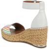 imageFranco Sarto Womens Clemens Espadrille Wedge SandalWhite Rainbow Stripe