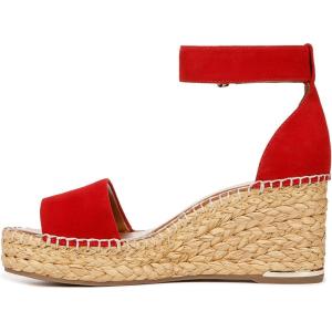 imageFranco Sarto Womens Clemens Espadrille Wedge SandalCherry Red Suede