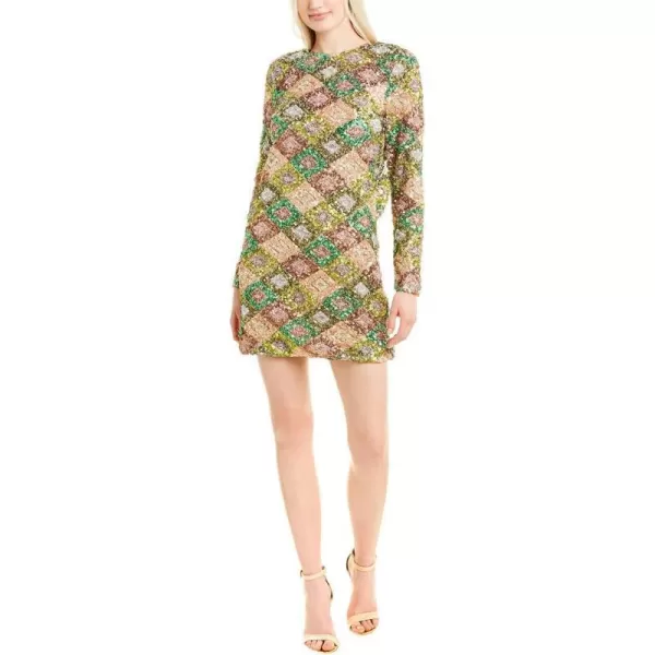 Dress the Population Womens KensieNude Elm Patchwork