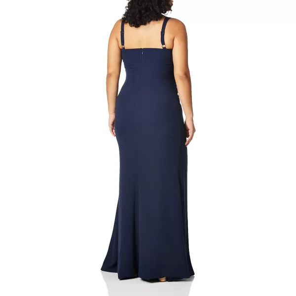 Dress the Population Womens Fit and Flare Garnet XSNavy