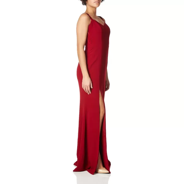 Dress the Population Womens Fit and FlareGarnet