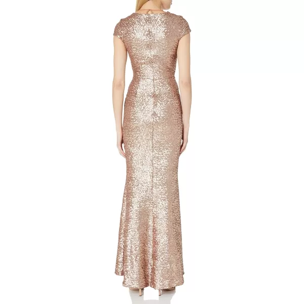 Dress the Population Womens Michele Sequin GownRose Gold