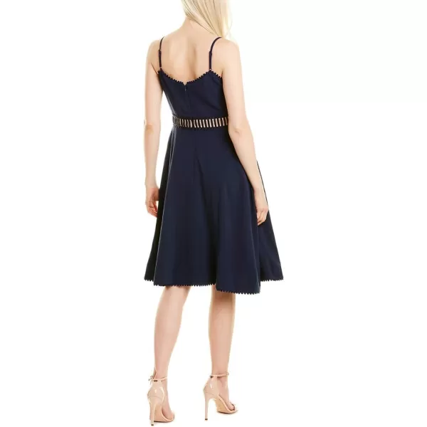 Dress the Population Womens Harlow Sleeveless Fit amp Flare Short Party DressMidnight Blue