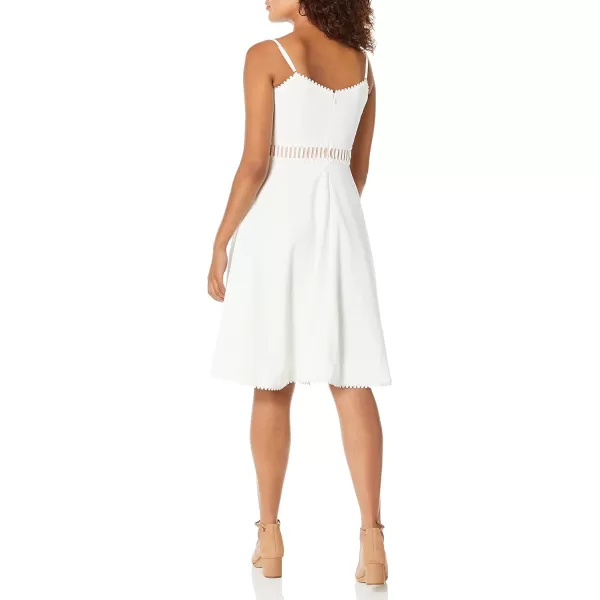 Dress the Population Womens Harlow Sleeveless Fit amp Flare Short Party DressOffwhite