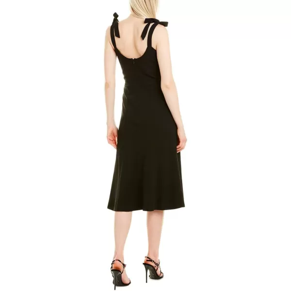 Dress the Population Womens Hana Sleeveless Midi Aline Fit amp Flare Dress W BowsBlack
